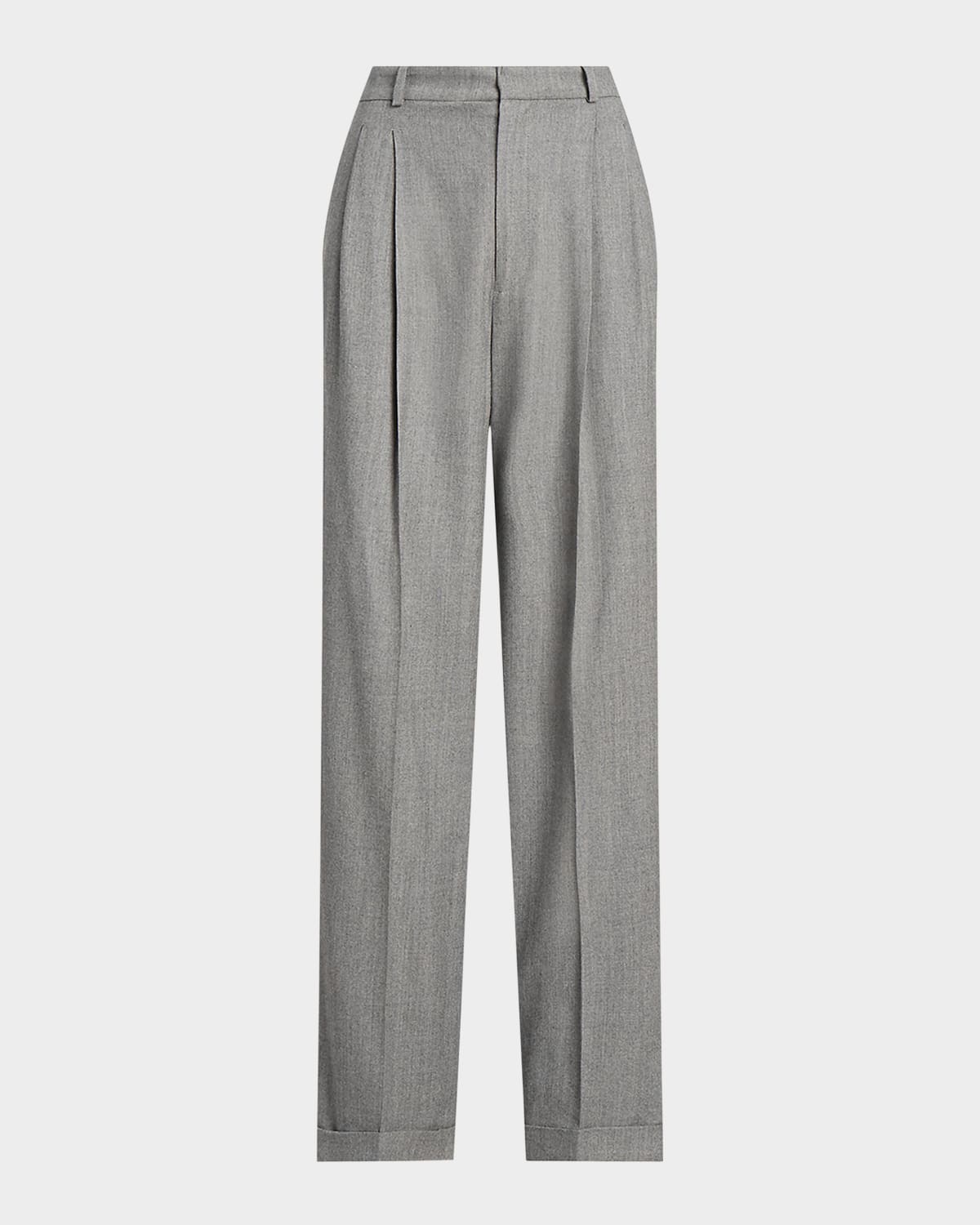 Polo Ralph Lauren Wool-Blend Flannel Straight-Leg Pants