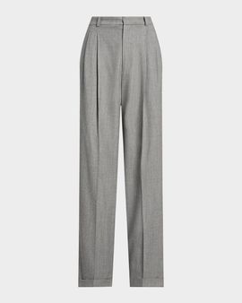 Polo Ralph Lauren Wool-Blend Flannel Straight-Leg Pants