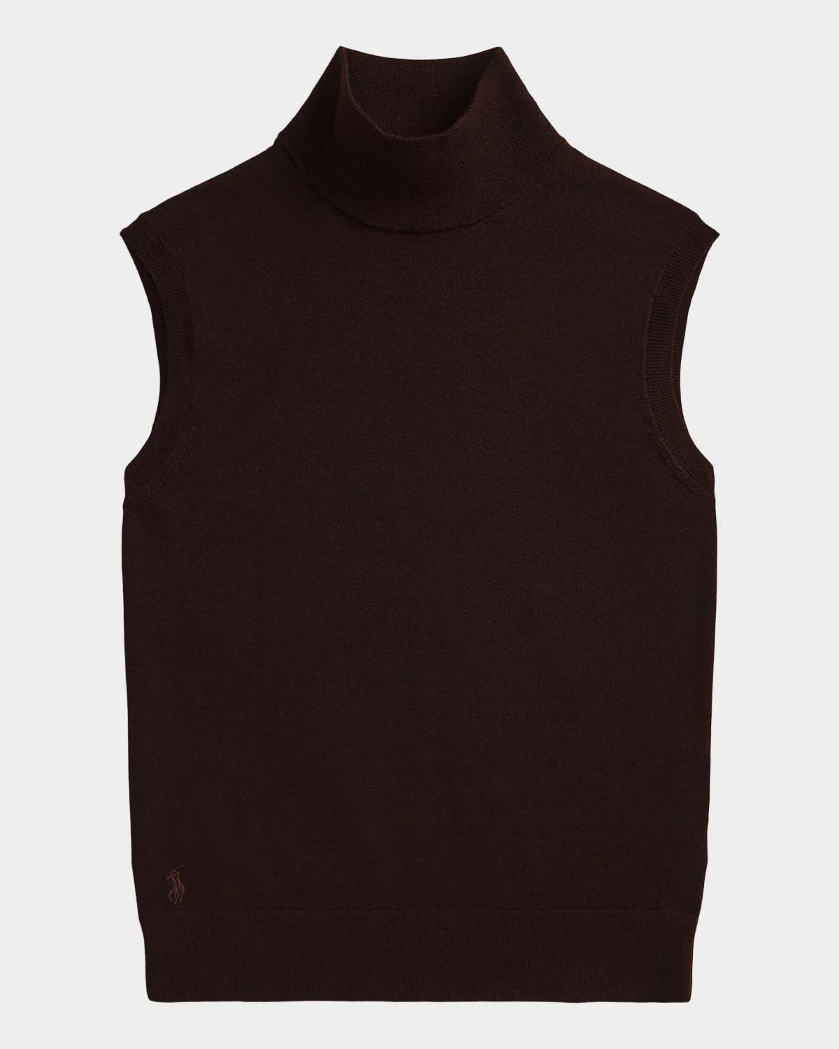 Polo Ralph Lauren Wool Turtleneck Sleeveless Sweater