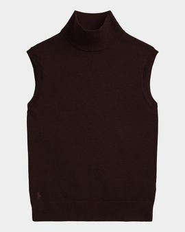 Polo Ralph Lauren Wool Turtleneck Sleeveless Sweater