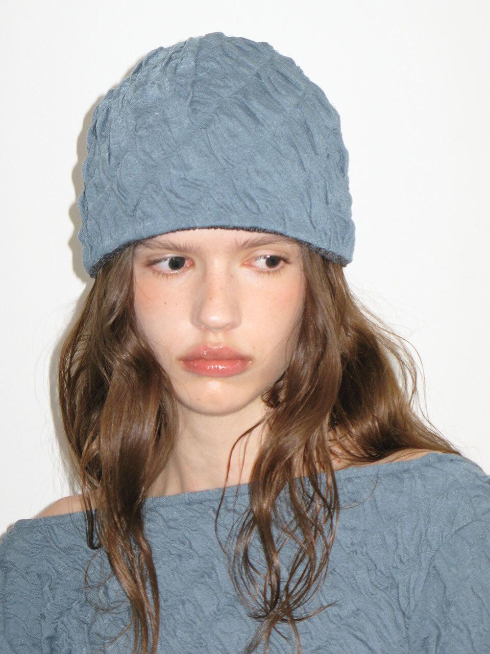 Polysooem Smocking Reversible Beanie_Green Blue