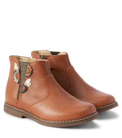 Pom d'Api Pom d'Api City Daisy leather ankle boots