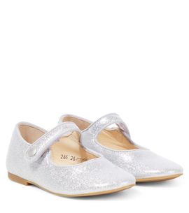 Pom d'Api Pom d'Api Daisy Baby metallic leather slides