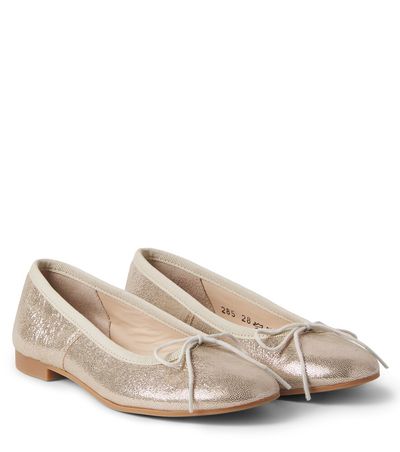 Pom d'Api Pom d'Api Dory metallic leather ballet flat