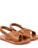 Pom d'Api Pom d'Api Plage-Stitch Cross leather sandals - 1