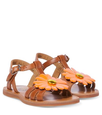 Pom d'Api Pom d'Api Plagette Big Flo leather sandals