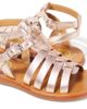 Pom d'Api Pom d'Api Plagette Gladiator metallic leather sandals - 4