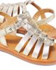 Pom d'Api Pom d'Api Plagette Strap metallic leather sandals - 5