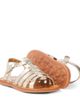 Pom d'Api Pom d'Api Plagette Strap metallic leather sandals - 6
