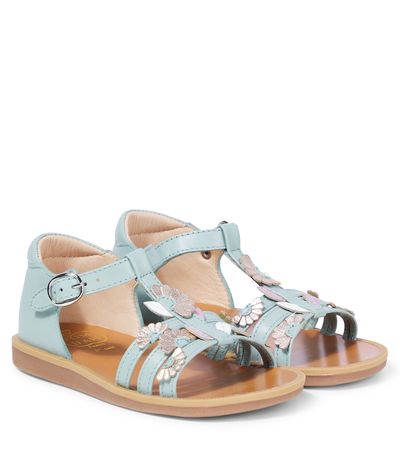 Pom d'Api Pom d'Api Poppy floral-appliqué leather sandals