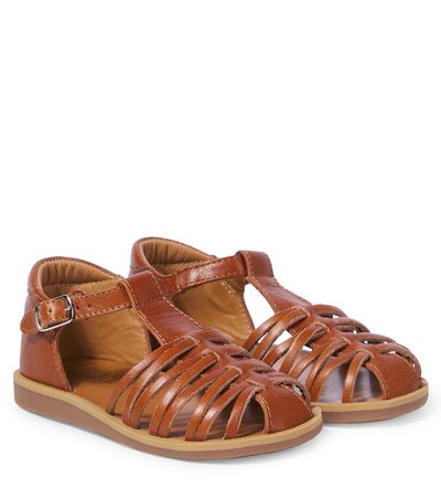 Pom d'Api Pom d'Api Poppy Royal leather sandals