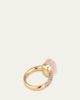 Pomellato 18K Gold Nudo Classic Rose Quartz Diamond Ring - 4