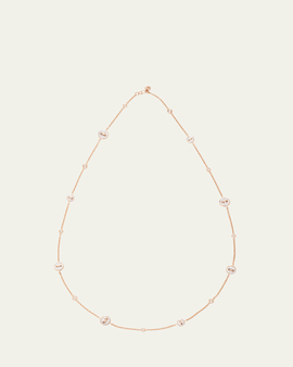 Pomellato 18K Rose Gold Diamond Pom Pom Dot Necklace
