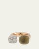 Pomellato Nudo 18K Rose Gold Prasiolite and Diamond Between-The-Finger Ring - 1
