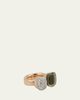 Pomellato Nudo 18K Rose Gold Prasiolite and Diamond Between-The-Finger Ring - 3