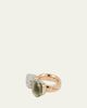 Pomellato Nudo 18K Rose Gold Prasiolite and Diamond Between-The-Finger Ring - 4