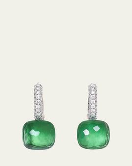 Pomellato Nudo Classic Earrings with Prasiolite and Green Agate