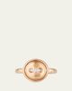 Pomellato Pom Pom Dot 18K Rose Gold Diamond and Turquoise Flip Ring - 1