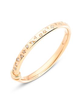 Pomellato Pomellato 18K Rose Gold Iconica Diamond Geometric Set Bangle Bracelet, 1.4 tcw