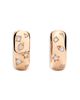 Pomellato Pomellato 18K Rose Gold Iconica Diamond Geometric Set Hoop Earrings, 0.4 tcw - 2