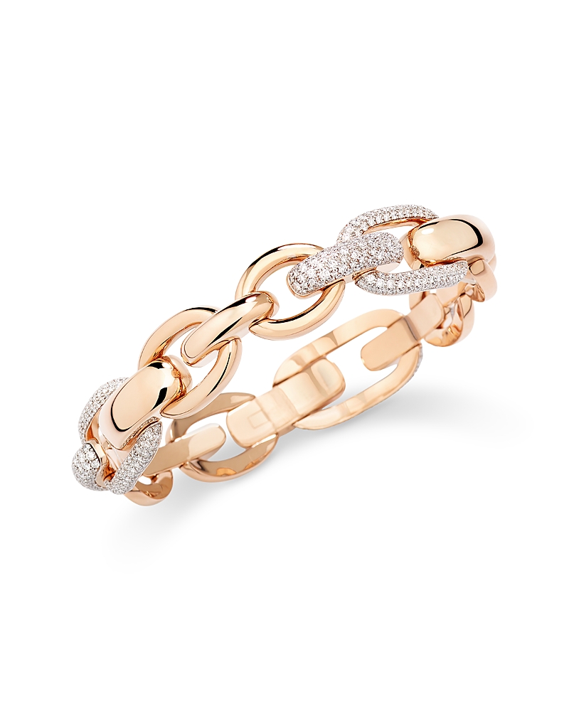 Pomellato Pomellato 18K Rose Gold Iconica Diamond Link Bracelet, 3.2 tcw