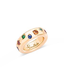 Pomellato Pomellato 18K Rose Gold Iconica Mixed Gemstone Mixed Cut Band