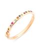 Pomellato Pomellato 18K Rose Gold Iconica Multi Gemstone Geometrically Set Bangle Bracelet - 1