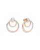 Pomellato Pomellato 18K Rose Gold Pomellato Together Diamond Pave Doorknocker Drop Earrings, 1.0 tcw - 1