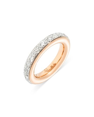 Pomellato Pomellato 18K White & Rose Gold Iconica Diamond Eternity Band, 1 tcw