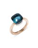 Pomellato Pomellato 18K White & Rose Gold Nudo London Blue Topaz Statement Ring - 1