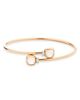 Pomellato Pomellato 18K White & Rose Gold Nudo Milky Quartz & Diamond Bypass Bangle Bracelet - 2
