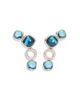 Pomellato Pomellato 18K White & Rose Gold Nudo Multi Gemstone & Diamond Bezel Drop Earrings - 1