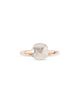 Pomellato Pomellato 18K White & Rose Gold Nudo White Topaz Cushion Petite Solitaire Ring - 2