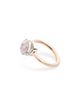 Pomellato Pomellato 18K White & Rose Gold Nudo White Topaz Cushion Petite Solitaire Ring - 3