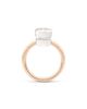 Pomellato Pomellato 18K White & Rose Gold Nudo White Topaz Cushion Petite Solitaire Ring - 4