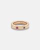 Pomellato Pomellato Iconica Extra Slim 18kt rose gold ring with gemstones - 1
