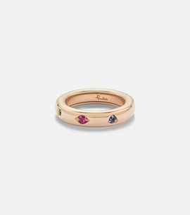 Pomellato Pomellato Iconica Extra Slim 18kt rose gold ring with gemstones