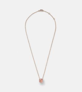 Pomellato Pomellato Nudo 18kt gold necklace with rose quartz