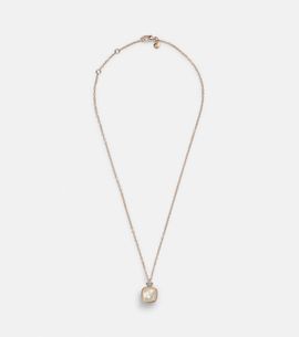 Pomellato Pomellato Nudo 18kt rose and white gold necklace with topaz, mother-of-pearl, and diamonds