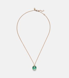 Pomellato Pomellato Nudo Classic 18kt rose and white gold necklace with gemstones