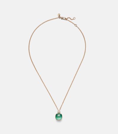 Pomellato Pomellato Nudo Classic 18kt rose and white gold necklace with gemstones