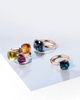 Pomellato Pomellato Nudo Classic Ring with London Blue Topaz in 18K Rose Gold and White Gold - 3