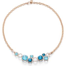 Pomellato Pomellato Nudo Sky Blue Topaz & Diamond Pavé Necklace
