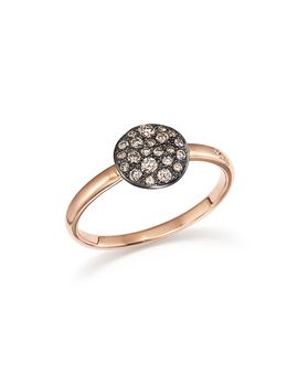 Pomellato Pomellato Sabbia Ring with Diamonds in Burnished 18K Rose Gold
