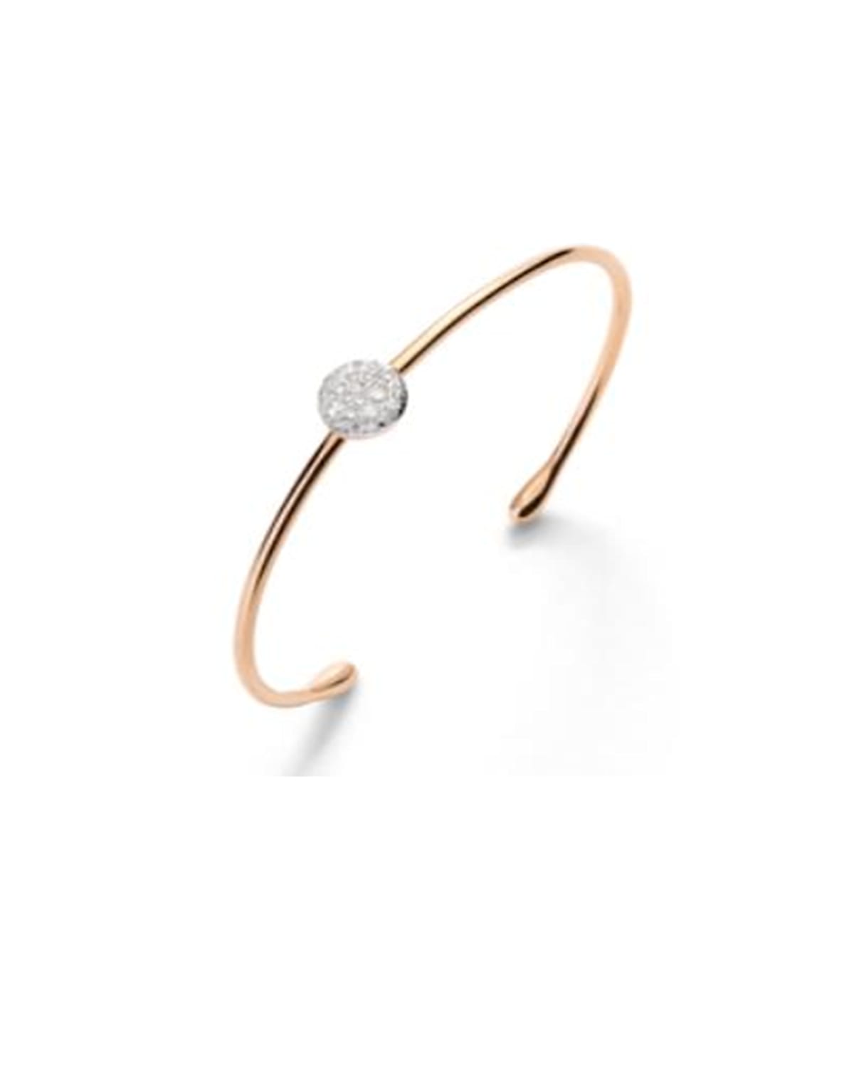 Pomellato Sabbia 18K Rose Gold White Diamond Small Bracelet