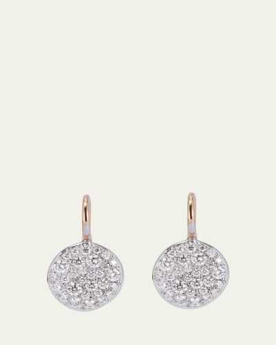 Pomellato Sabbia White Pave Diamond Earrings, 0.78 TCW