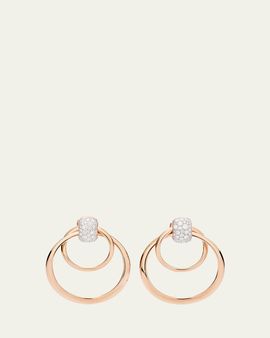 Pomellato Together 18K Rose Gold Diamond Earrings