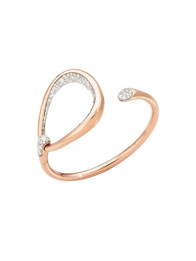 Pomellato Women's Fantina 18K Rose Gold & 2.6 TCW Diamond Cuff Bracelet