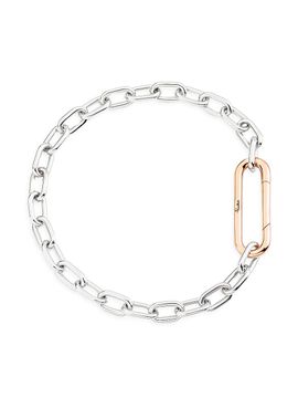Pomellato Women's Iconica 18K Rose & White Gold Chain Bracelet/6"