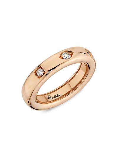 Pomellato Women's Iconica 18K Rose Gold & 0.10 TCW Diamond Ring